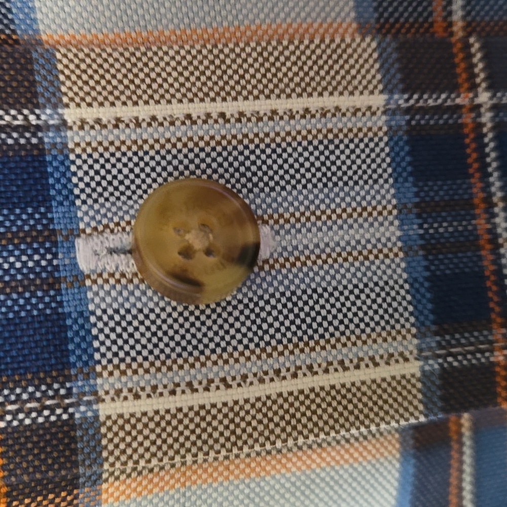 Brooks Brothers Men's Blue Plaid Shirt - Picture 7 of 9
